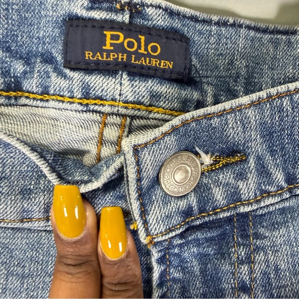 Polo Ralph Lauren Med Blue Hampton Relaxed Straight Men's Jeans‎ 46x30